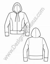 Hoodie Flat Template Sketch Illustrator Fashion Drawing Knits V10 Sketches Designersnexus Adobe Templates Technical Drawings Knit Min Getdrawings Read Plano sketch template