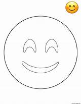Smiley Coloring Emoji Face Pages Printable Sheets Print Color sketch template