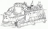 Ritterburg Burg Malvorlage sketch template