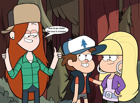 Wendy Supports Dipper By Greatlucario Gravity Falls Art Gravity