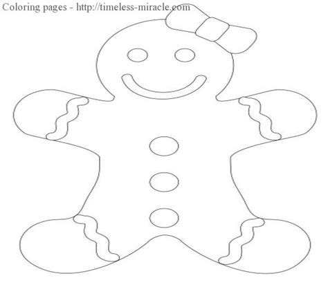 gingerbread girl coloring page photo  timeless miraclecom