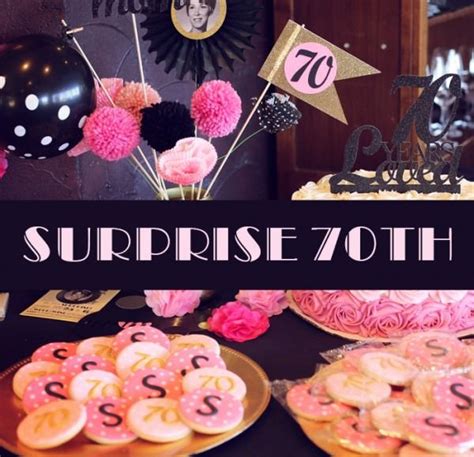 Surprise 70th Birthday Party Ideas 70th Birthday Decorations 70th