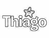 Thiago Imprimir sketch template