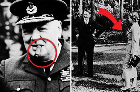 fake history pictures that were edited years ago from winston churchill to adolf hitler
