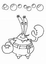 Spongebob Krab Lobster Disney Getcolorings sketch template