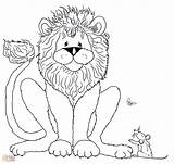 Lion Mouse Coloring Pages Color Getdrawings Getcolorings Print sketch template