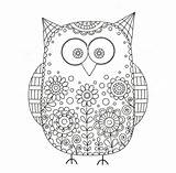 Mandala Owl Coloring Pages sketch template