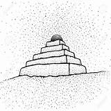 Ziggurat sketch template