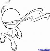 Ninja Coloring Pages Kids Drawing Cute Easy Cartoon Drawings Color Print Draw Step Colouring Printable Cool Sheets Things Paintingvalley Getdrawings sketch template