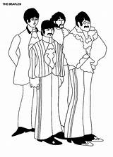 Beatles Printable sketch template