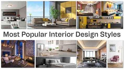 top  types  interior design styles  components