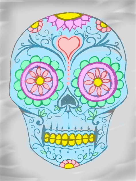 mexican sugar skull  simonegenevieve  deviantart