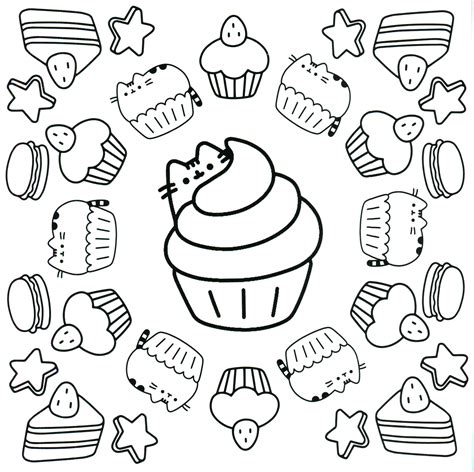pusheen coloring pages coloring home