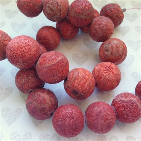 mm red coral raw unpolished  beads sponge coral