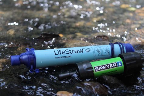 sawyer mini  lifestraw  cheap backpacking water filter