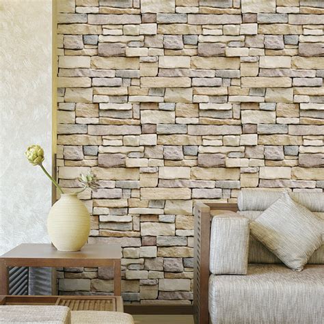 effect house brick wallpaper slate stone vinyl paste wall  adhesive uk ebay