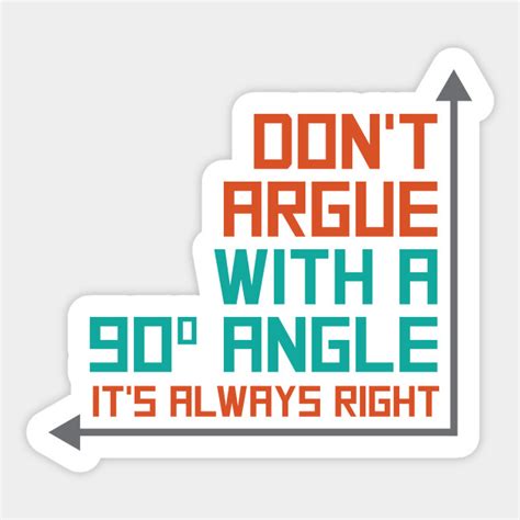 degree angle trigonometry sticker teepublic