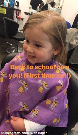 jenna bush hager s daughter poppy gets her first haircut daily mail online