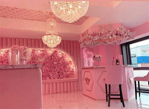 pink salon decor pink nail salon nail salon interior salon suites