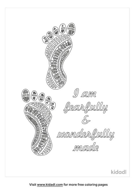 fearfully  wonderfully  coloring page coloring page