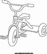 Tricycle Coloring Kids Bike Toy Craft Pages Printable Color sketch template