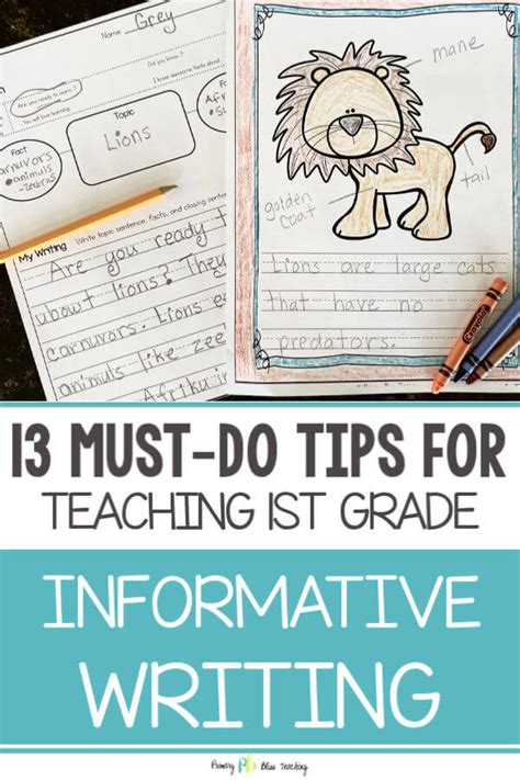 teaching informative writing   grade primary bliss teaching