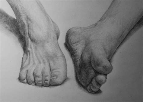 feet drawing by rachel hames