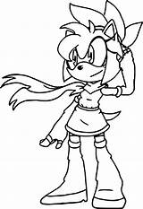 Amy Rose Coloring Wecoloringpage Pages sketch template