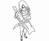 Orochimaru Coloring Pages Template Random sketch template
