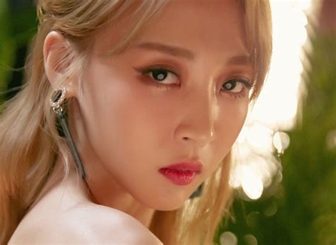 mamamoo s moon byul is a moonlit goddess for red moon concept photo