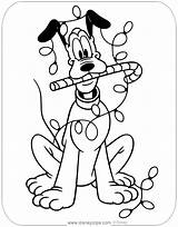 Pluto Characters Disneyclips Colorare Natalizi Bastoncini Zucchero Disegni sketch template