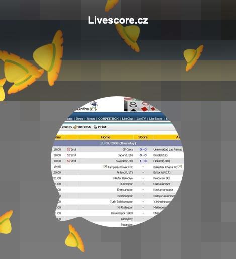 score cz  score cz  today livescore results