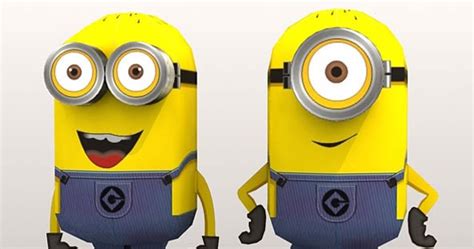 despicable  minions papercraft model paperox  papercraft