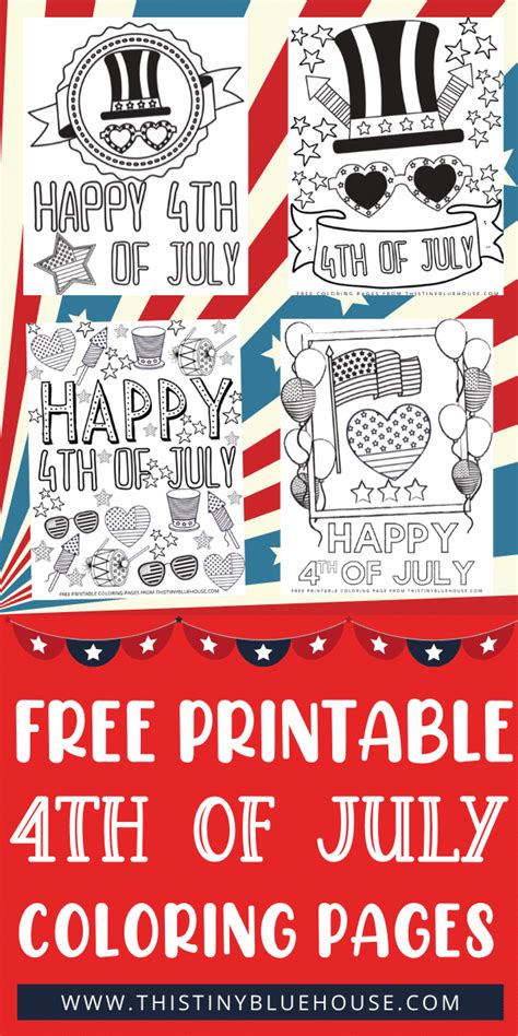 patriotic  printable   july coloring pages  tiny blue