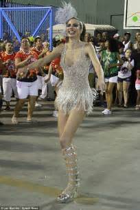 Luciana Gimenez Flaunts Physique In Samba Dress In Brazil Daily Mail