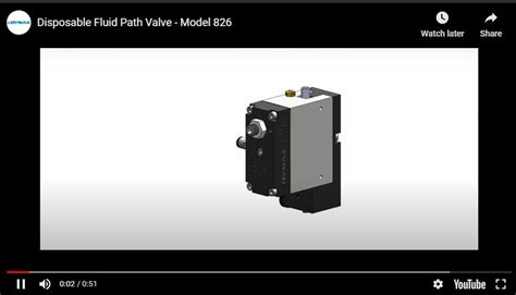 model  disposable fluid path dispense valve