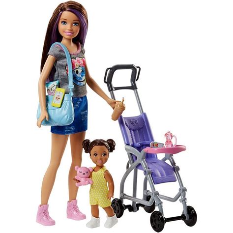 buy barbie stroller doll playset  mighty ape nz