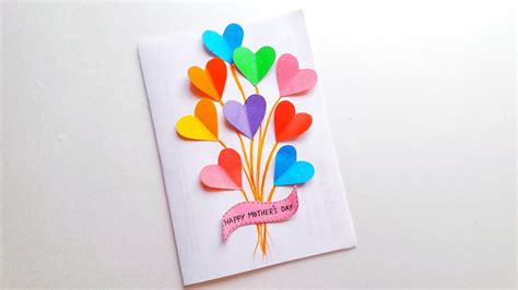 diy handmade easy mothers day card easy mothers day card making