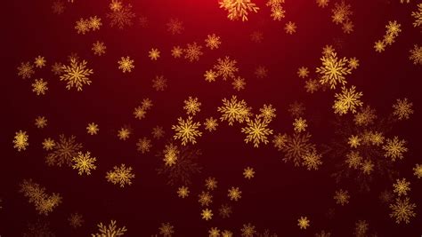 gold snowflakes on red background stock footage video 100 royalty