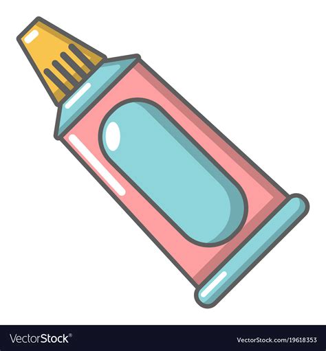 toothpaste tube icon cartoon style royalty free vector image