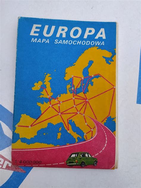 samochodowa mapa europy prl lodz kup teraz na allegro lokalnie