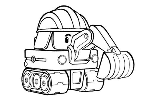 excavator coloring pages