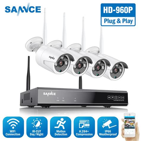 sannce ch hd p wireless home security system p hdmi nvr  pcs p outdoor