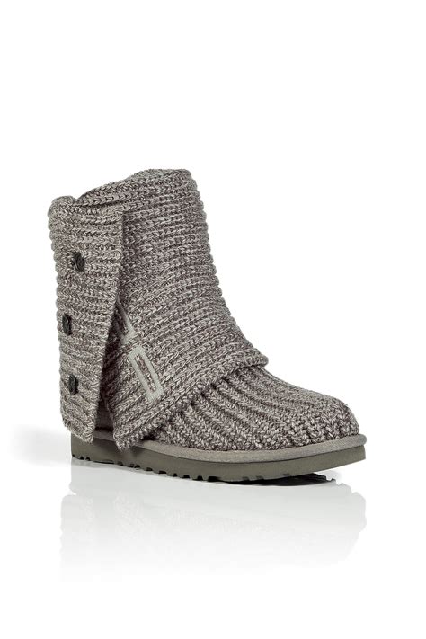 ugg grey classic cardy boots  gray grey lyst