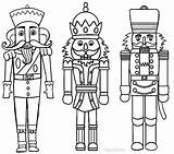 Coloring Nutcracker Printable Pages Nutcrackers Template Toy sketch template