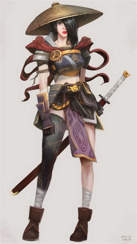 pin by søren høeg on fantasia 10 female samurai character art