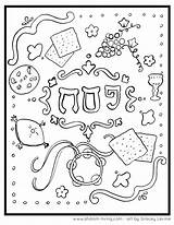 Passover Coloring Pages Printable Pesach Happy Shalom Sheets Color Print Getcolorings Living Getdrawings sketch template