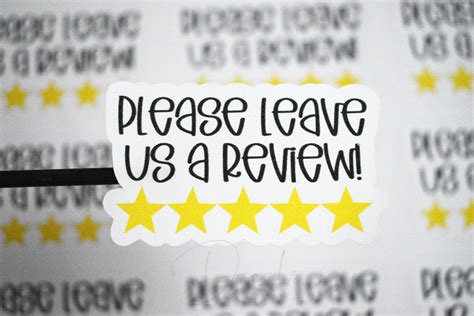 review stickers  leave   review stickers feedback etsy