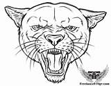 Panther Face Coloring Pages Drawing Totem Cougar Colouring Head Template Sketch Animal Totems Native Printable Color Kids American Poles Getdrawings sketch template