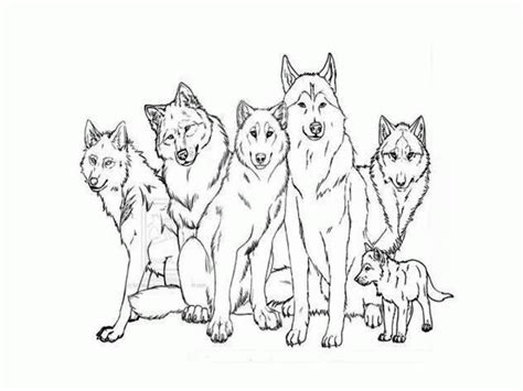 wolf mom  pups coloring pages coloring home